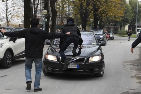 L'auto di Salvini ©Il Resto del Carlino