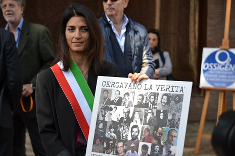 Il sindaco di Roma Virginia Raggi