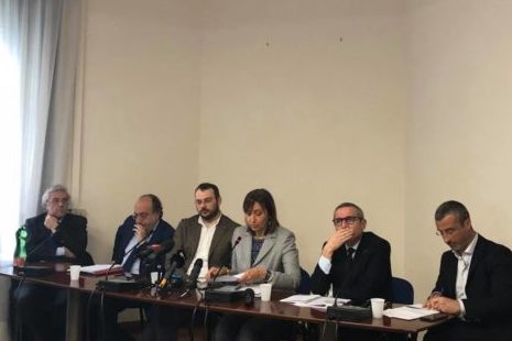 Foto conferenza Borrometi Fnsi