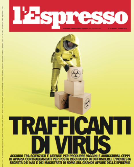 Copertina de LEspresso, aprile 2014